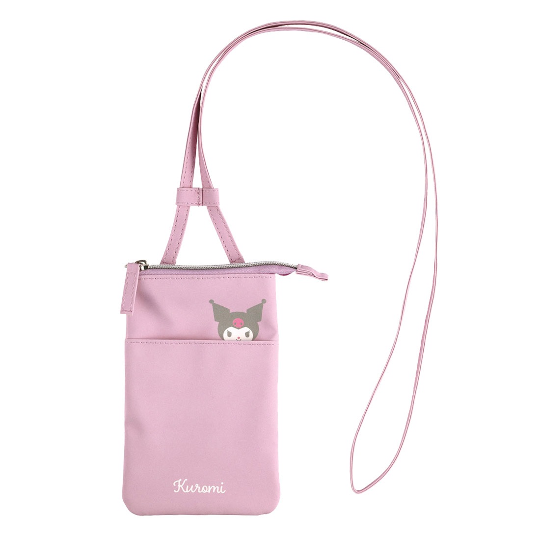 スマホポーチ スマホショルダー サンリオ シナモン クロミ マイメロ ハンギョドン 子供 女の子 ポケット付き スマホショルダー 長さ調節可 かわいい おしゃれ ポシェット 女子 斜め掛け 首掛け ショルダーバッグ 小物入れ ICカード 定期 キャラクター グッズ 小学生 中学生