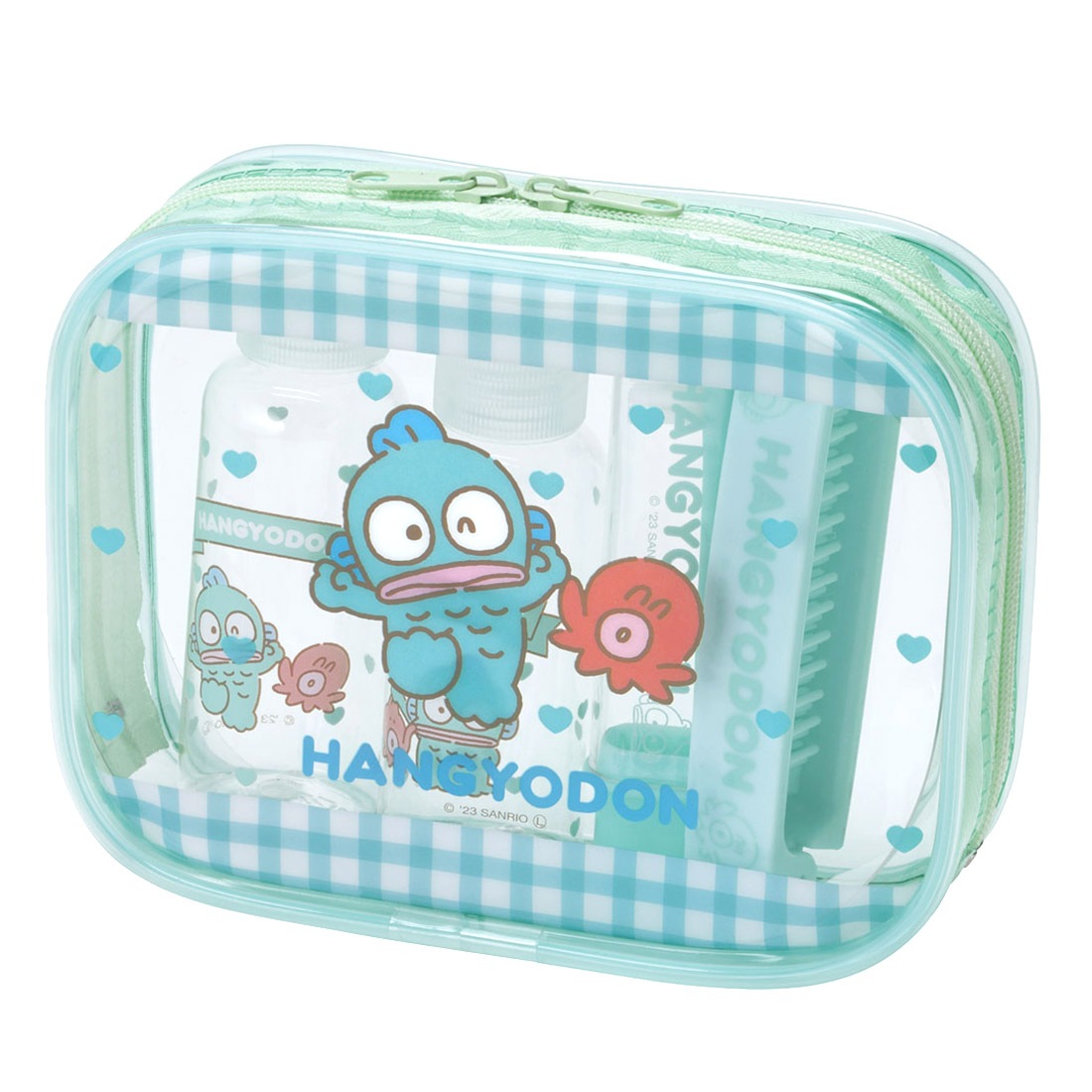 トラベルセット サンリオ 旅行 ポーチ シナモン クロミ マイメロ キティ ハンギョドン 透明 クリア 大人 女子 かわいい おしゃれ シャンプー トリートメント 詰め替えボトル 歯ブラシ コンパクト キャラクター 推し活 女の子 子供 携帯 収納 遠征 女性 パープル ピンク 水色