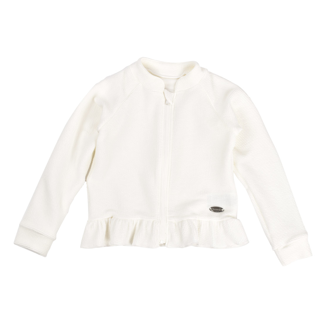 ラッシュガード キッズ BREEZE ブリーズ 女の子 フードなし 長袖 フリル 水着 120 130 140cm ジッパー 小学生 子ども 女子 かわいい おしゃれ ジュニア UVカット 日焼け対策 紫外線対策 前開き ファスナー プール スイミング 海水浴 水泳 ビーチ 低学年 高学年 スイムウェア