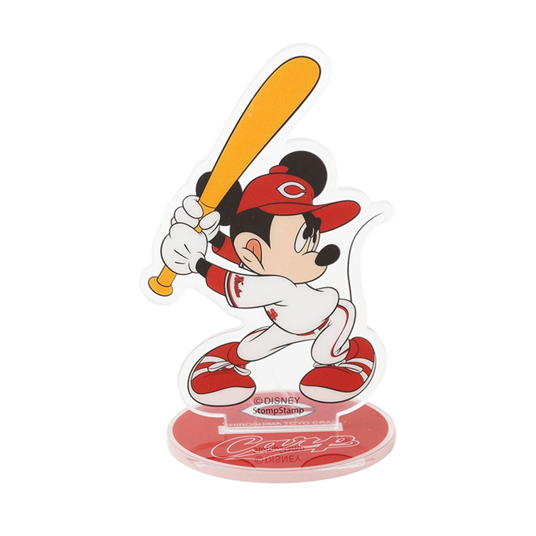 アクリルスタンド 公式 Disney&Baseball ディズニー 日本プロ野球 アクスタ コラボ グッズ ミッキー ドナルド グーフィー キャラクター 巨人 読売ジャイアンツ 広島東洋カープ 球団 応援 かわいい 透明 アクリル フィギュア マスコット ミッキーフレンズ プレゼント ギフト