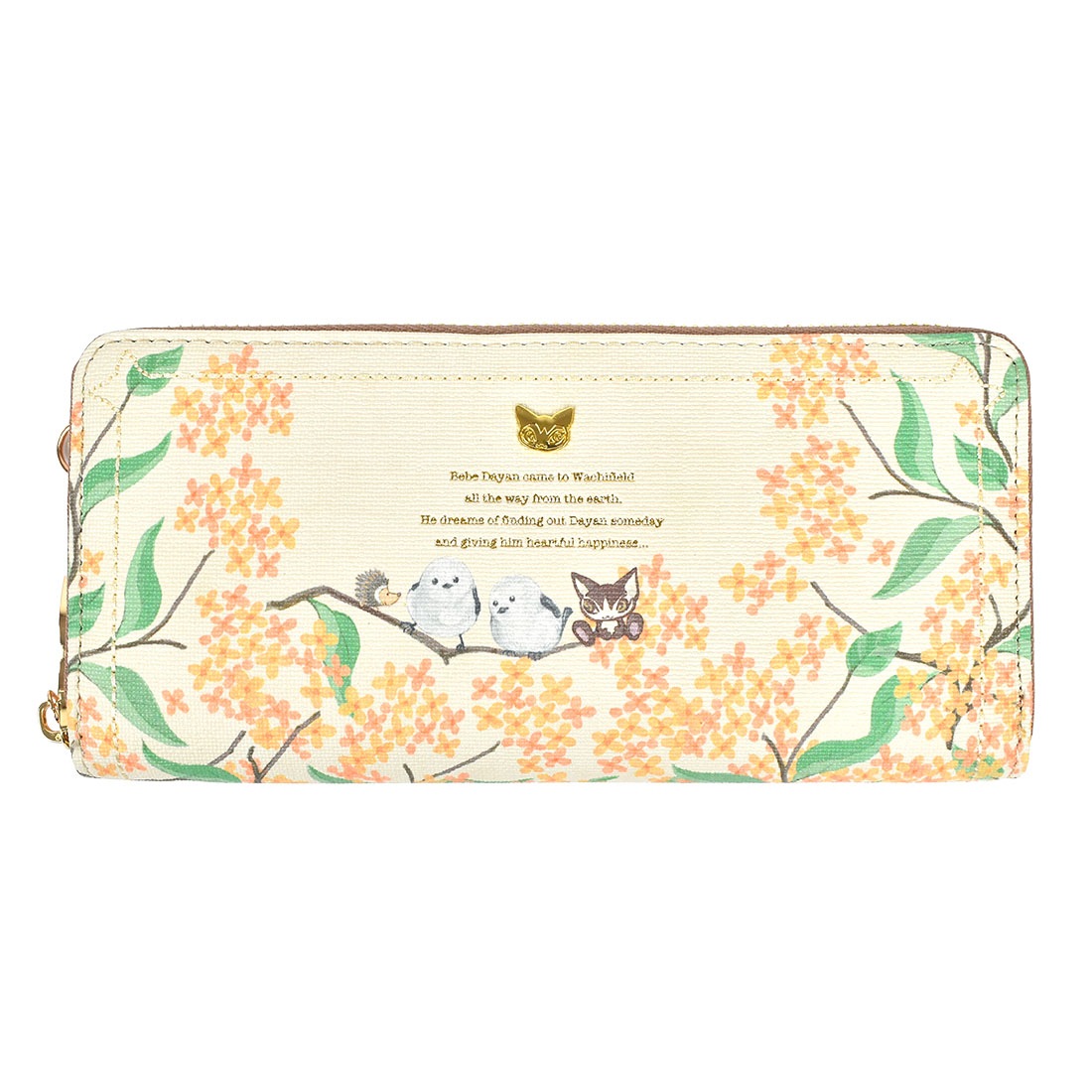 長財布 べべダヤン レディース 猫のダヤン 大容量 女性 大人 かわいい キャラクター 猫グッズ わちふぃーるど ロング財布 カード入れ ポケット 収納 多い 使いやすい コンパクト ラウンドファスナー 主婦 家計管理 猫柄 花柄 鳥 ブラック ピンク グリーン ブルー