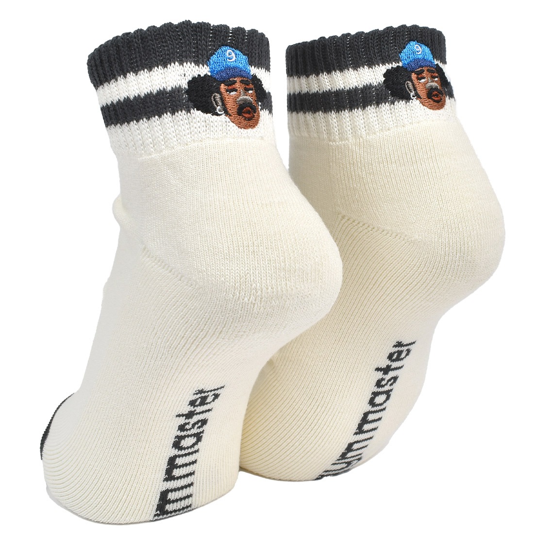 靴下 メンズ レディース ジムマスター gymmaster おしゃれ 可愛い 抗菌 消臭 防蚊 面白い おもしろ 柄 G466624 23 24 25 26 27 cm クルーソックス ロークルー リブソックス スニーカーソックス くつ下 ブランド 刺繍 グレー 白 ホワイト ボーダー 裏パイル 綿 ラインソックス