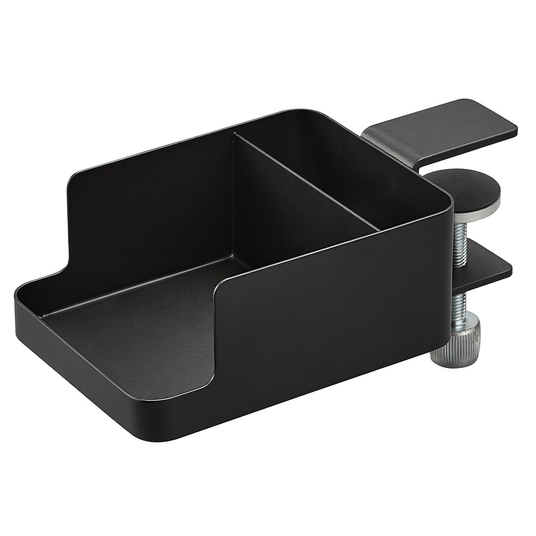 山崎実業 テーブル横スマートフォン&コップホルダー タワー 1638 1639 tower ドリンクホルダー デスク カップホルダー スマホスタンド リモコン 収納 机 取り付け スマホ置き コップ ボトル 転倒防止 定位置 固定 アウトドア テーブル チェア おしゃれ ホワイト ブラック