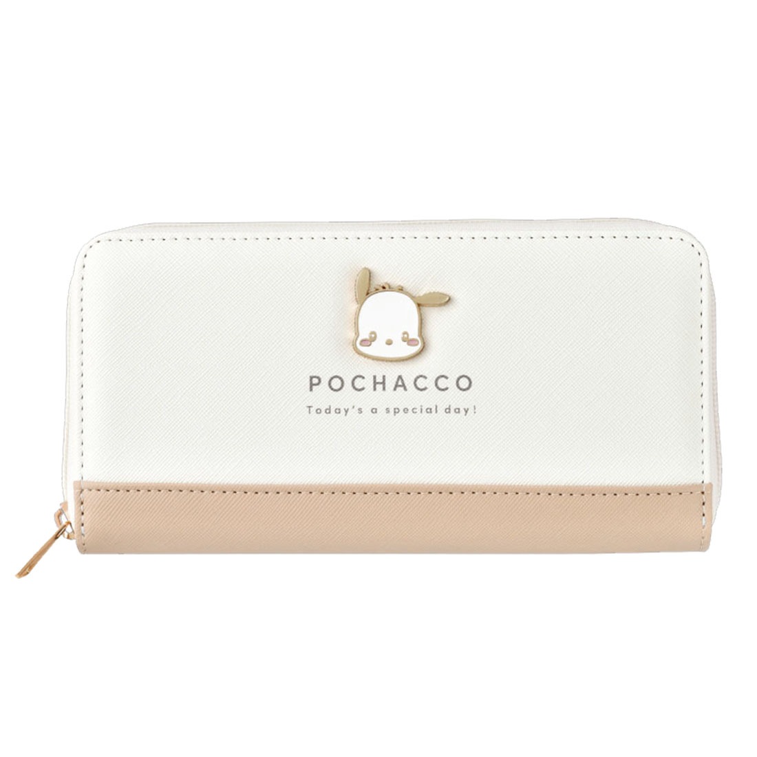 長財布 サンリオ キャラクター レディース ラウンドファスナー 大容量 大人 かわいい おしゃれ シナモン クロミ ポチャッコ シナモロール お財布 女子 高校生 中学生 女性 子供 カード入れ ポケット 収納 使いやすい シンプル 家計 管理 ベージュ グレー ブルー 入学 お祝