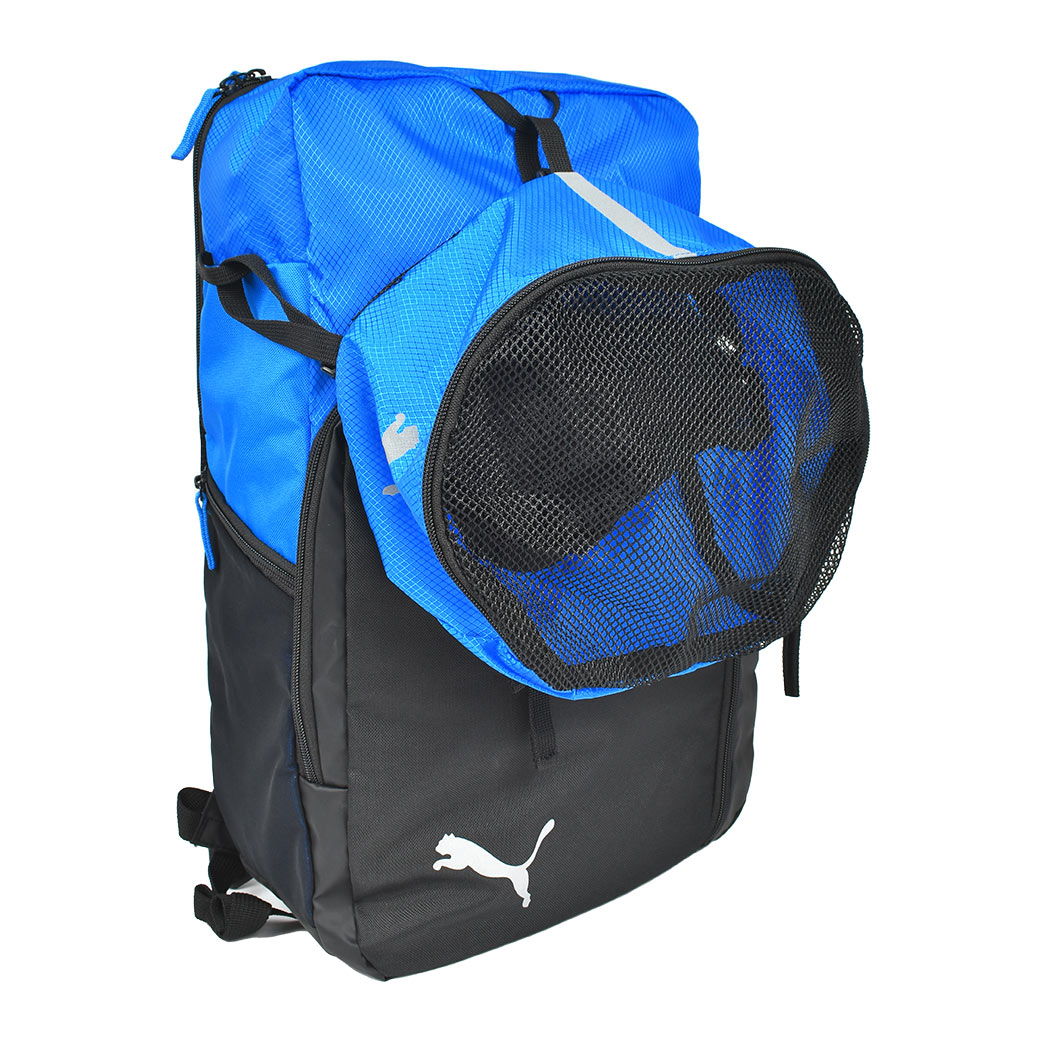 リュック ボール収納 PUMA プーマ 090107 小学生 ジュニア 男の子 子供 キッズ 30L 大容量 ブランド リュックサック バックパック スポーツリュック ボールバッグ ボール入れ サッカーボール バスケットボール シューズ 部活 クラブ 学校 試合 遠征 中学生 高校生 黒 青