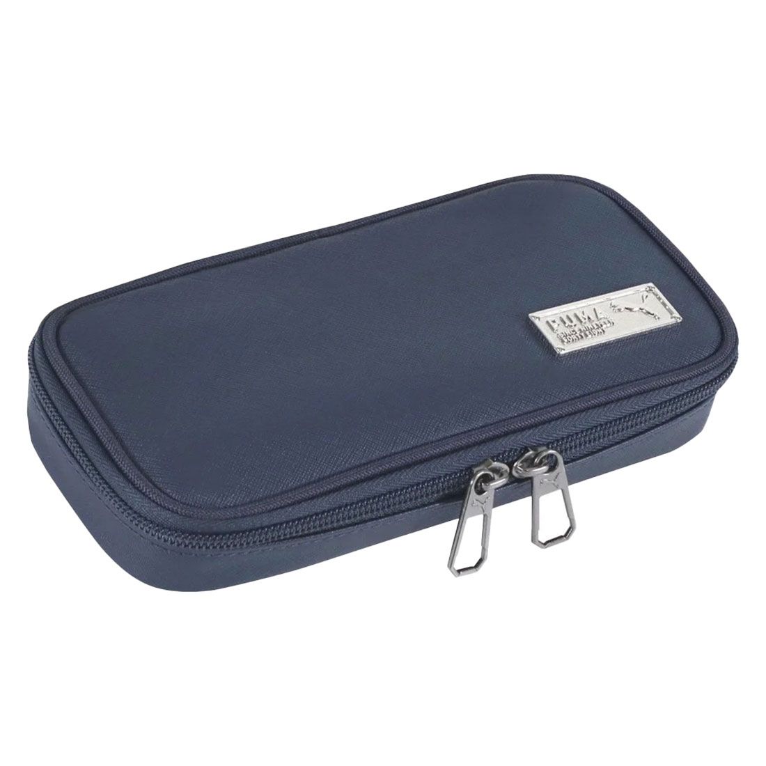 筆箱 PUMA プーマ PM504 小学生 男の子 箱型 大容量 シンプル ペンケース 中学生 高校生 男子 かっこいい ボックスタイプ 多機能 ファスナー スリム コンパクト ロゴ スポーツ ブランド グッズ 通学 入学 新学期 高学年 文房具 筆記用具 メッシュポケット ブラック ネイビー