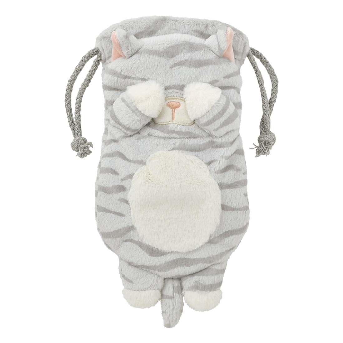 巾着 ポーチ くびねっこ かわいい 小物 メガネ 入れ コンパクト コスメポーチ 巾着袋 メイクポーチ レディース ねこ ぬいぐるみ キッズ 小学生 中学生 高校生 大人 動物 グッズ ミケネコ サバトラ クロネコ ラッコ アザラシ カワウソ ミケ猫 ふわふわ アニマル プレゼント