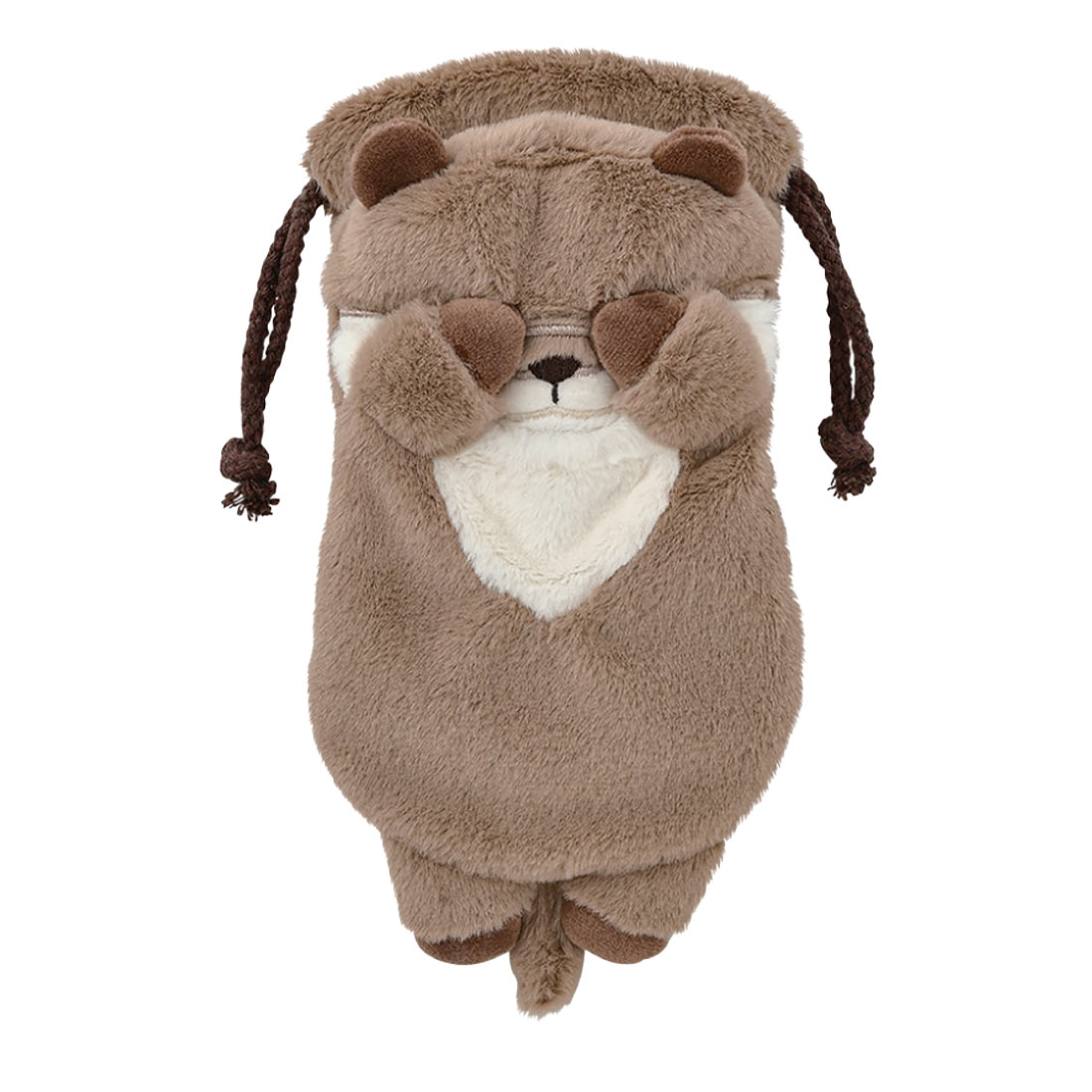 巾着 ポーチ くびねっこ かわいい 小物 メガネ 入れ コンパクト コスメポーチ 巾着袋 メイクポーチ レディース ねこ ぬいぐるみ キッズ 小学生 中学生 高校生 大人 動物 グッズ ミケネコ サバトラ クロネコ ラッコ アザラシ カワウソ ミケ猫 ふわふわ アニマル プレゼント