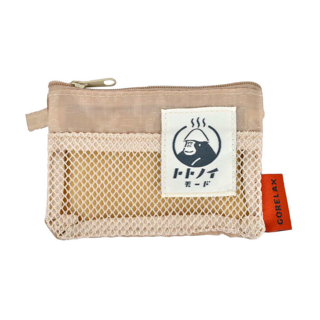 コインケース レディース メンズ ごリラックス 湯銭ポーチ サウナ ゴリラ 小銭入れ かわいい 財布 ミニポーチ 小物入れ サウナー サ活 グッズ スパ 温泉 銭湯 岩盤浴 持ち込み メッシュ 軽い 軽量 仕切り アウトドア ミニ財布 チケット 回数券 入れ ブラック カーキ ベージュ