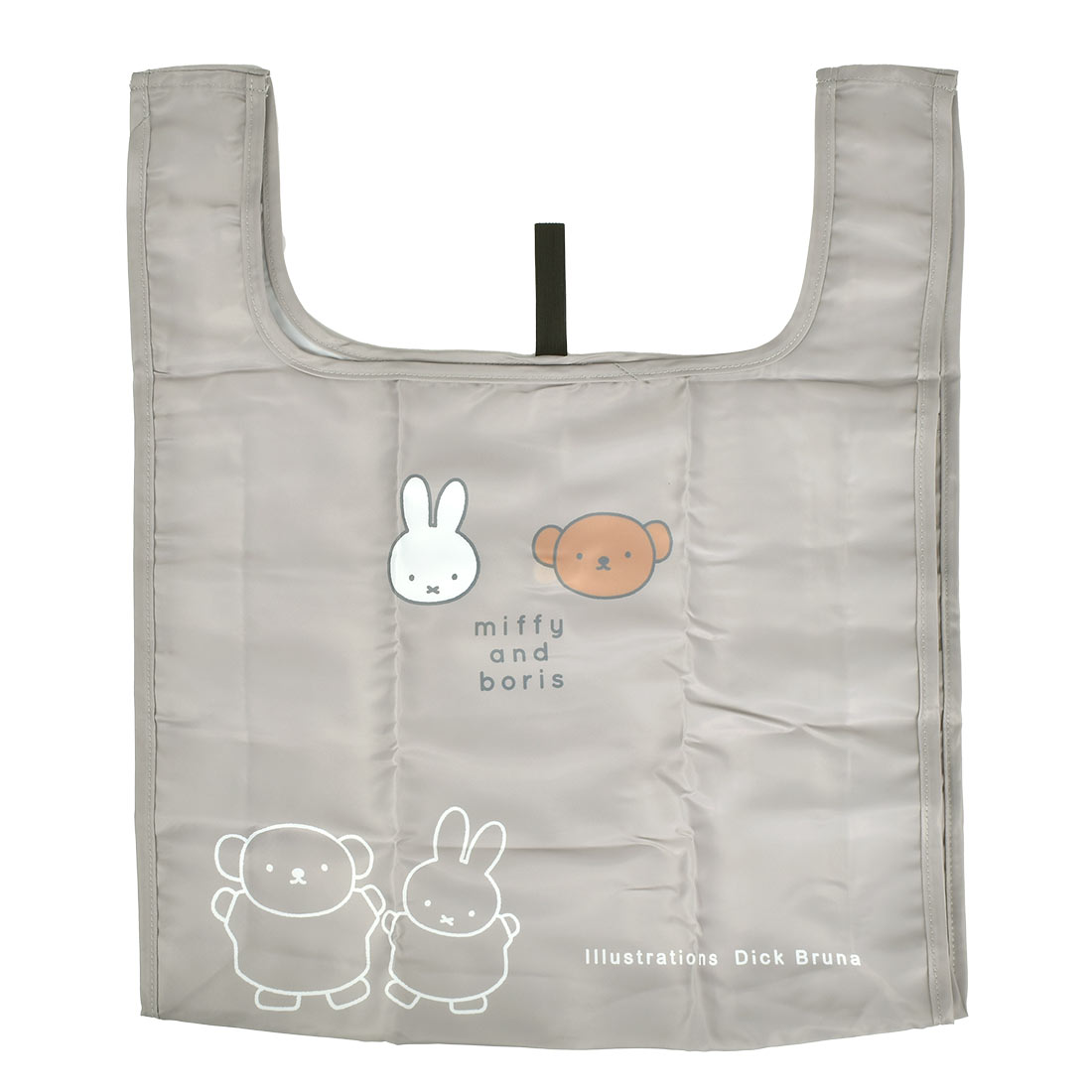 エコバッグ ミッフィー miffy 折りたたみ コンパクト オシャレ 大容量 軽量 マチ付き かわいい レディース 薄手 仕分け ポケット付き お買い物バッグ 買い物袋 サブバッグ キャラクター グッズ A4 収納 ポリエステル 薄い 畳める かばん トートバッグ レジ袋 グレー ピンク