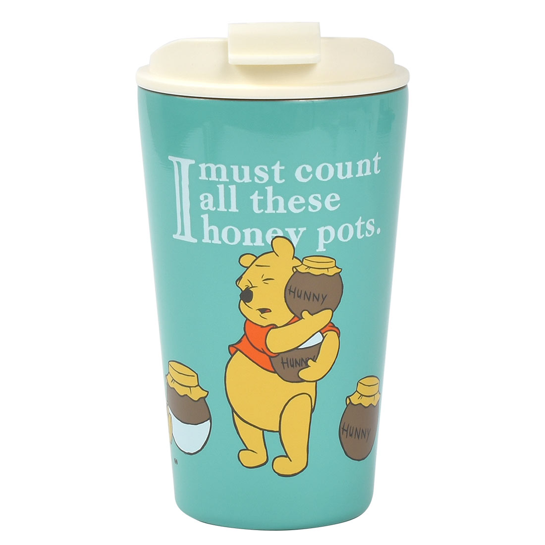 タンブラー スヌーピー プーさん 蓋付き かわいい 保冷 保温 持ち運び 300ml キャラクター こぼれない おしゃれ 洗いやすい ステンレスマグ コーヒー カップ ドリンクホルダー フタ 真空マグ コップ アイボリー グリーン ディズニー 誕生日 プレゼント ギフト Disney SNOOPY