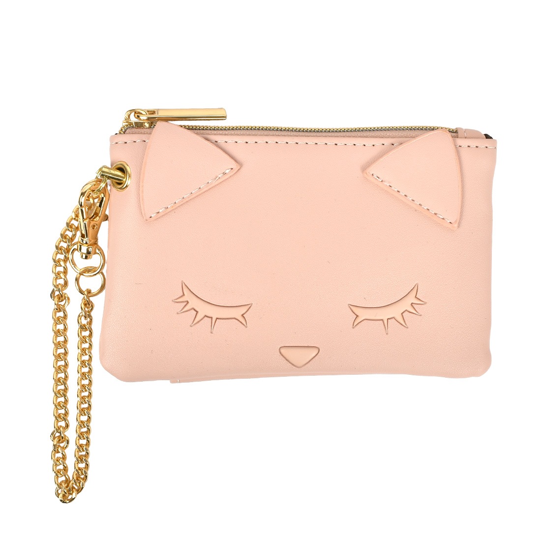 パスケース キーケース 一体型 おすましプーちゃん リール付き レディース 定期入れ 小銭入れ 兼用 猫 ねこ かわいい おしゃれ 猫柄 パスポーチ 鍵 キーリング 大人 女性 女子 通勤 通学 伸びる チェーン コインケース キャラクター シンプル 黒 ブラック ピンク プレゼント