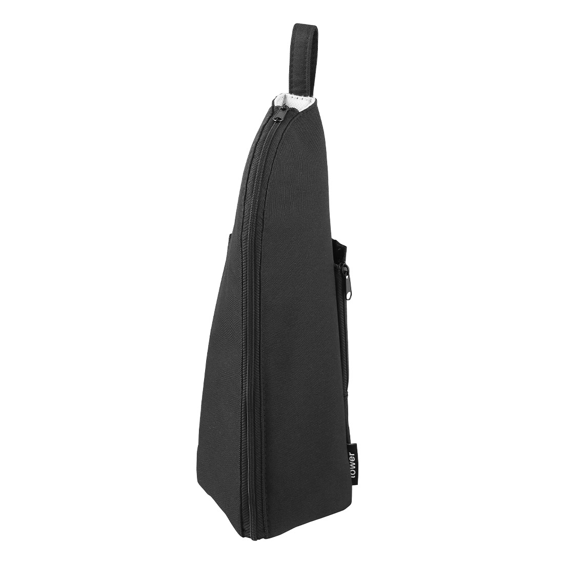 山崎実業 耐熱ヘアーアイロンポーチ タワー M 1381 1382 tower ヘアアイロンケース ポーチ カバー 持ち運び 旅行 スリム 収納 ミニ ファスナー 入れ物 コンパクト 熱いまま コテ ヘアアイロンホルダー トラベル 吊り下げ 引っ掛け 浮かせる シンプル 置き 携帯 コード収納