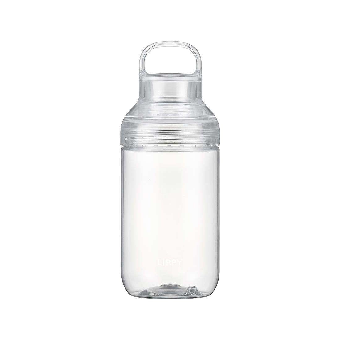 水筒 ウォーターボトル 目盛り 700ml LIPPY クリアボトル 透明 耐熱 直飲み おしゃれ かわいい 軽い 洗いやすい 広口 ハンドル付き 持ち運び 割れにくい トライタンボトル リッピー スポーツ ランニング ジム ヨガ サウナ マイボトル プラスチック ブルー クリア グレー