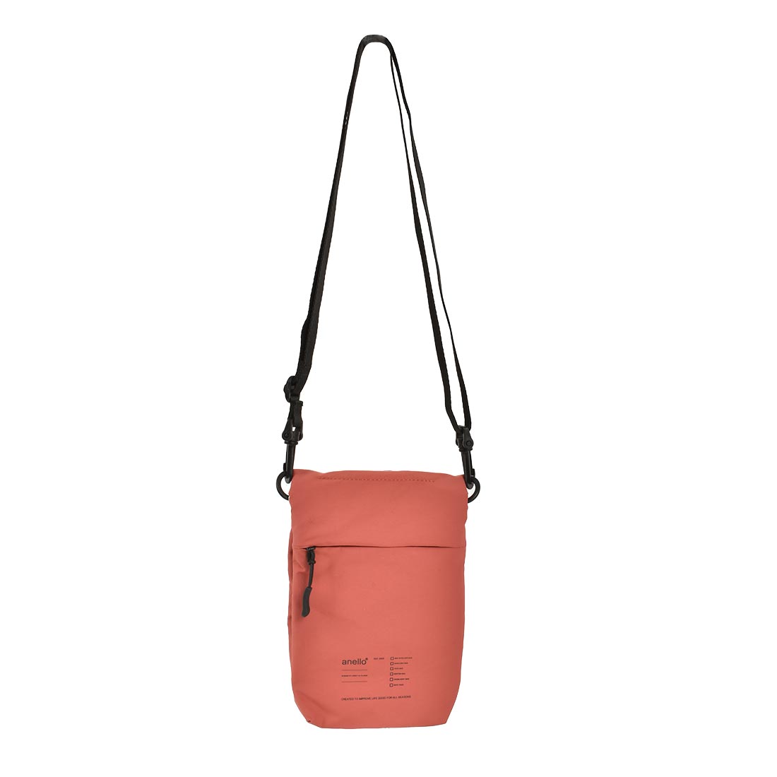 ミニショルダーバッグ anello アネロ レディース 斜めがけバッグ スマホポーチ 大人 軽量 メンズ 小さめ 旅行 トラベル 縦型 スマホショルダー ポシェット パスポートケース セキュリティポーチ 首下げ 肩掛け サコッシュ ミニバッグ ボディバッグ ナイロン 撥水 かわいい