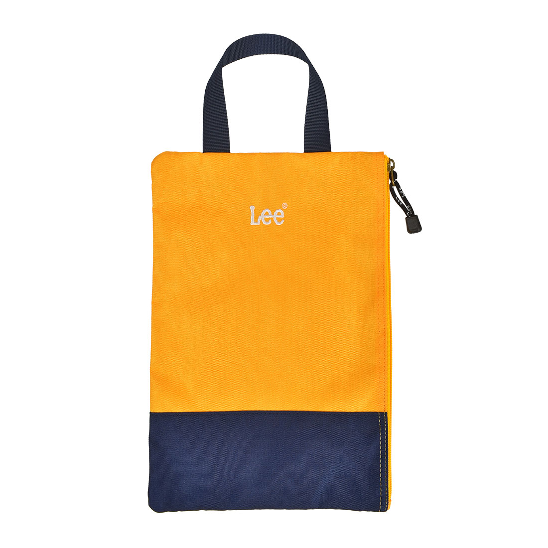 シューズバッグ 女の子 男の子 かわいい Lee リー 上履き入れ おしゃれ シューズケース 入学 入園 準備 撥水 バイカラー ブランド 上履き袋 ファスナー 通園 通学 幼稚園 小学生 運動靴入れ かわいい キッズ 子供 持ち手付き シンプル ブラック マスタード ブルー ピンク 黒