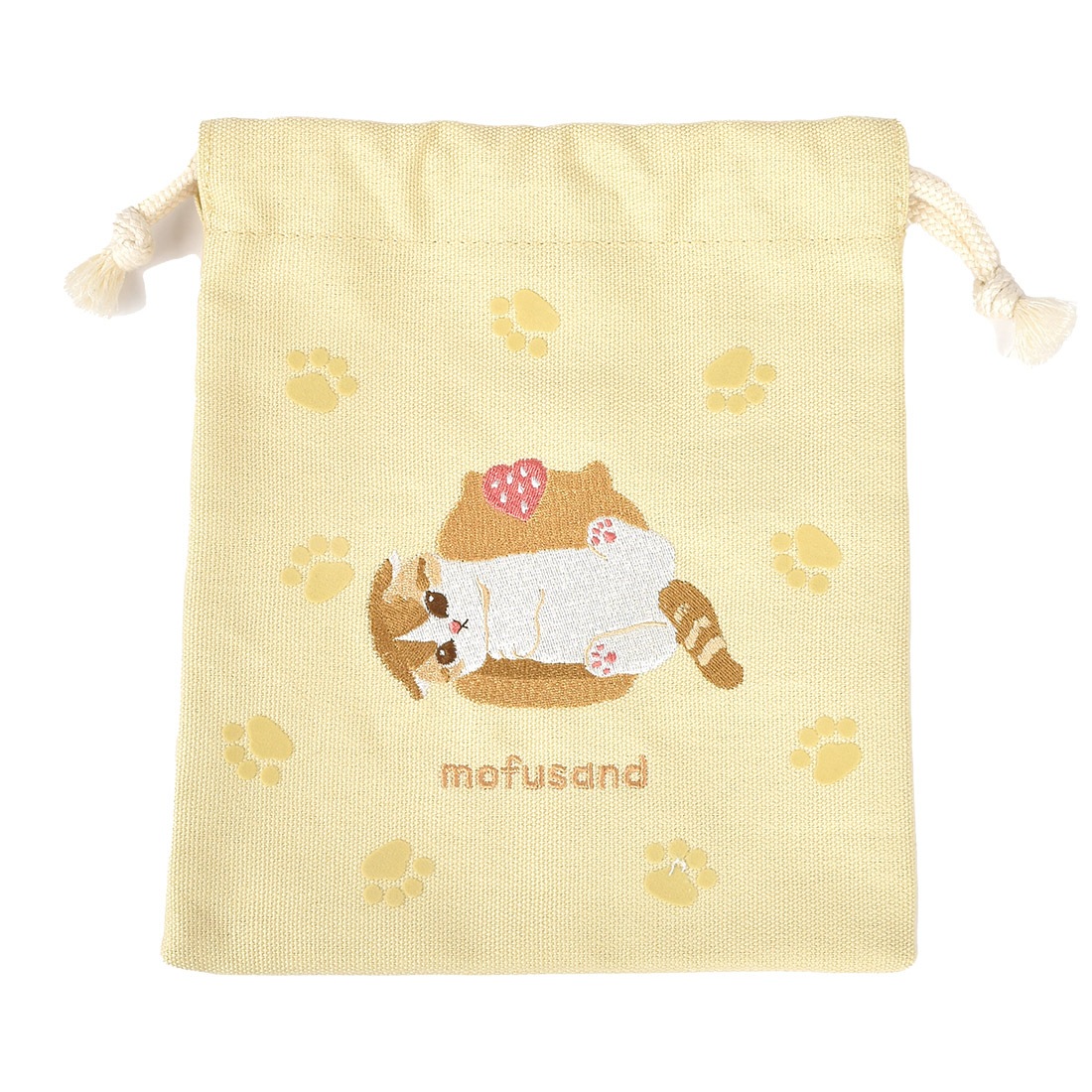 巾着 mofusand モフサンド ポーチ おしゃれ 刺繍 メイクポーチ ミニ 小物入れ かわいい サメにゃん ねこ キャラクターグッズ 巾着袋 うさにゃん にゃんこスイーツ 可愛い 小学生 中学生 子供 大人 女性 通学 通勤 雑貨 水色 ピンク 黄色 収納 整理 猫 プレゼント 化粧ポーチ