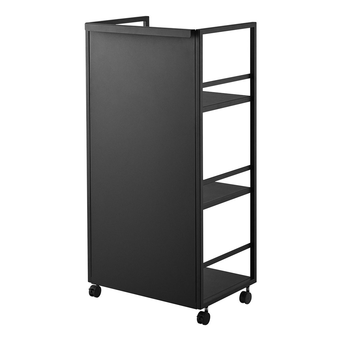 山崎実業 目隠しワゴン タワー L 1419 120 tower ランドセル収納ワゴン マルチラック キッチンワゴン キャスター付き 3段 収納ラック 可動棚 教科書 ファイル アイロン 裁縫道具 ミシン リビング 書斎 子供部屋 小学生 大人 デスク横 書類 ストッカー 食材収納