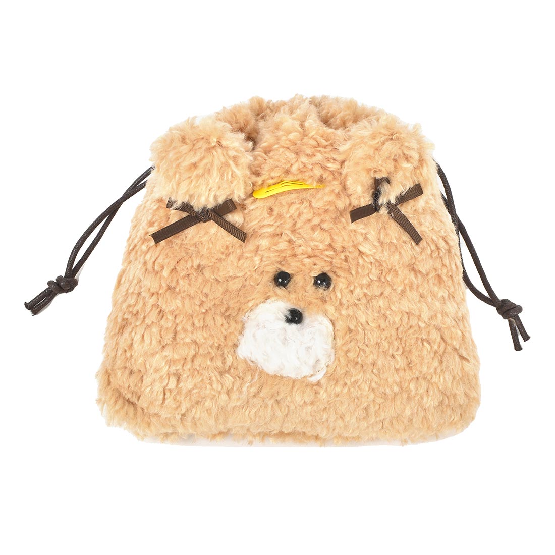 巾着 ぬいぐるみ ポーチ おしゃれ 犬 うさぎ くま ふわふわ 可愛い メイク コスメ 化粧品 小物入れ ミニサイズ 小さめ コンパクト 大人 女性 女子 かわいい 巾着袋 ミニポーチ 化粧品 持ち運び もふもふ もこもこ シュナウザー マルチーズ トイプー ビションフリーゼ グッズ