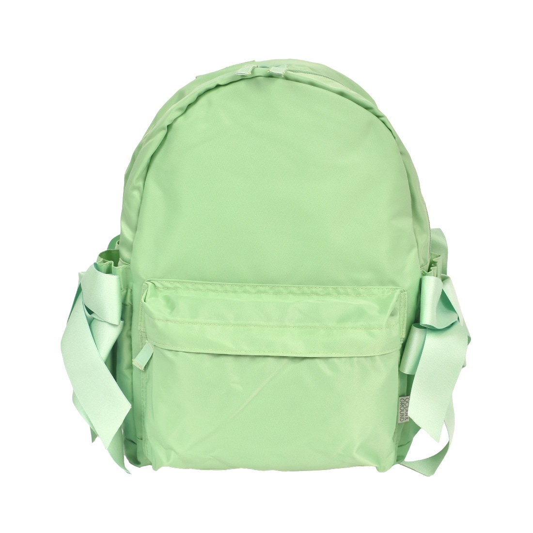 リュック キッズ 女の子 オーシャンアンドグラウンド ocean＆ground リボン リュックサック かわいい 子供 小学生 幼児 幼稚園 保育園 かわいい デイパック リボンパック 10.5L 通園 通学 軽量 ナイロン 遠足 旅行 お出かけ ベージュ ブラック グリーン ピンク ラベンダー