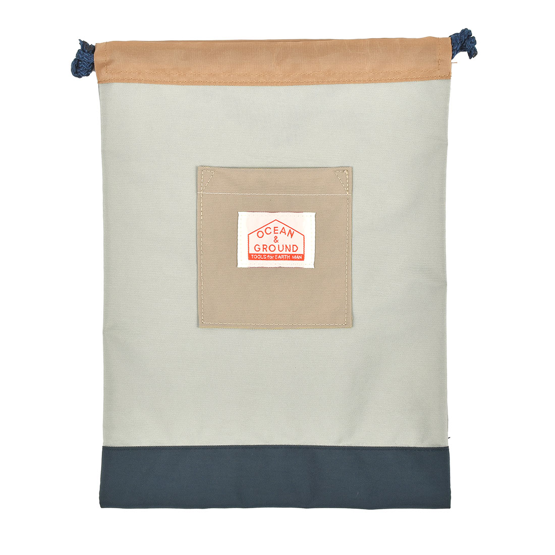 巾着袋 中 Mサイズ 着替え袋 体操服袋 Ocean＆Ground オーシャンアンドグラウンド カラフル crazy クレイジー 派手 巾着 保育園 幼稚園 小学生 入園 入学 男の子 女の子 上履き入れ 給食袋 エプロン入れ シューズバッグ バイカラー かわいい おしゃれ ナイロン