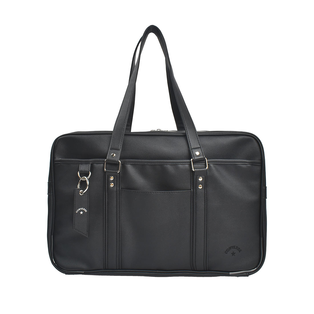 スクールバッグ 高校生 合皮 黒 茶 女子 男子 女子高生 コンバース CONVERSE スクバ ブランド 丈夫 ブラウン ブラック 皮 革 通学カバン 通学バッグ 肩掛け 手提げ 持ち手長め ボストン型 バッグ 鞄 JK 中学生 女子 男子 大容量 A4 かわいい おしゃれ 大きめ サブバッグ 横型