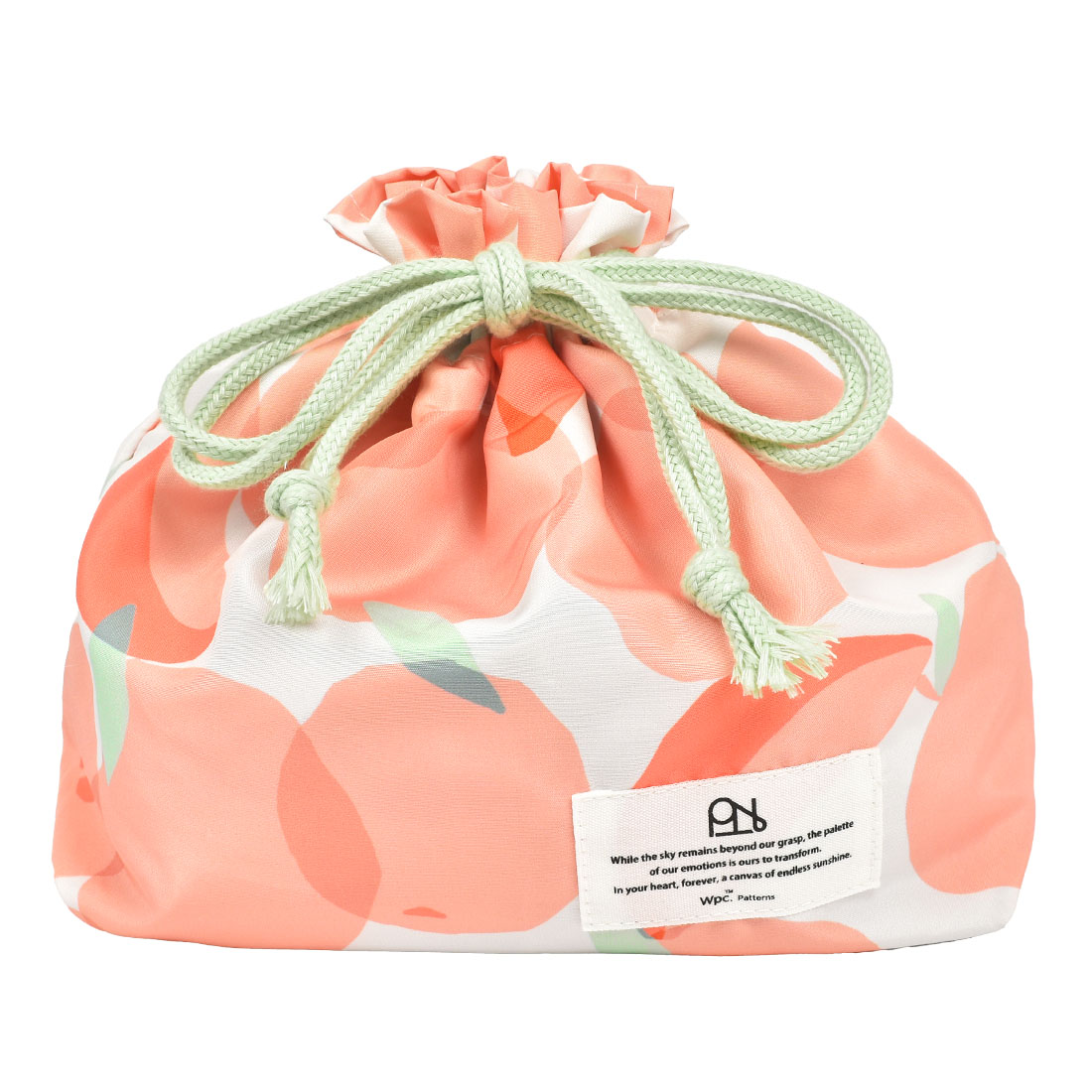 お弁当袋 wpc 保冷 ランチ巾着 おしゃれ かわいい 大人 女性 子供 キッズ レディース 大きめ 撥水 花柄 北欧 シンプル 保冷剤 ポケット付き 保温 ランチバッグ 汚れにくい 巾着袋 通勤 通学 高校生 中学生 オフィス ホワイト ベージュ グレー ピンク ブルー レッド イエロー