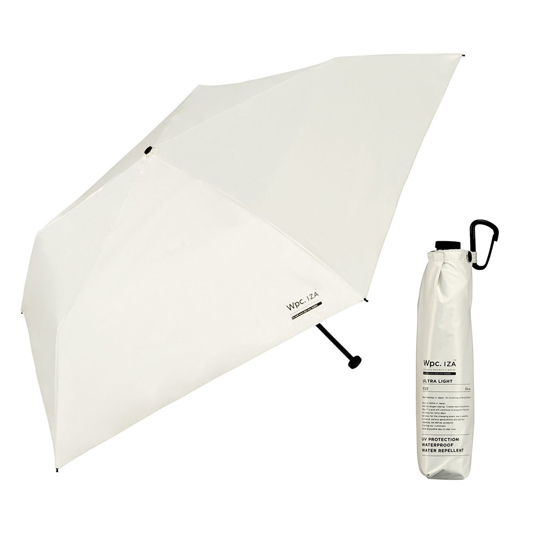 日傘 折りたたみ傘 完全遮光 晴雨兼用 軽量 メンズ wpc IZA コンパクト 折り畳み 遮光率100% UVカット 5本骨 傘 小さい 超撥水 おりたたみ傘 男性 涼しい 紫外線対策 美容 遮熱 無地 シンプル ブラック グレー ホワイト 裏面黒 紳士傘 通勤 通学 父の日 プレゼント 誕生日