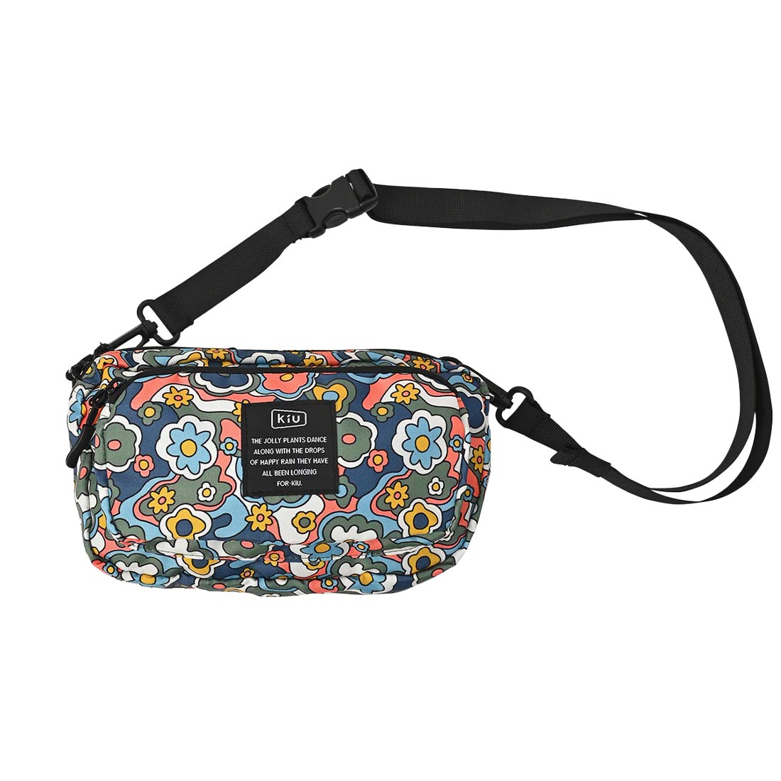 ショルダーバッグ 小さめ kiu キウ k156 スマホポーチ メンズ レディース 撥水 防水 軽量 小さい 斜めがけ ボディバッグ サブバッグ ショルダーバック ボディバック ミニバッグ 軽い おしゃれ 黒 ブラック 花柄 個性的 派手 ロリクレ コラボ 旅行 フェス ライブ イベント 犬