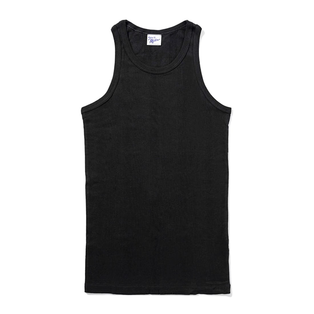 タンクトップ インナー メンズ 綿 Robert P.Miller ロバートピーミラー リブタンク インナータンクトップ コットン 綿100 無地 Uネック リブ トップス ノースリーブ M L LL 伸縮 カジュアル 肌着 無地タンクトップ 男性 シンプル ホワイト ブラック グレー 白 黒 ベーシック
