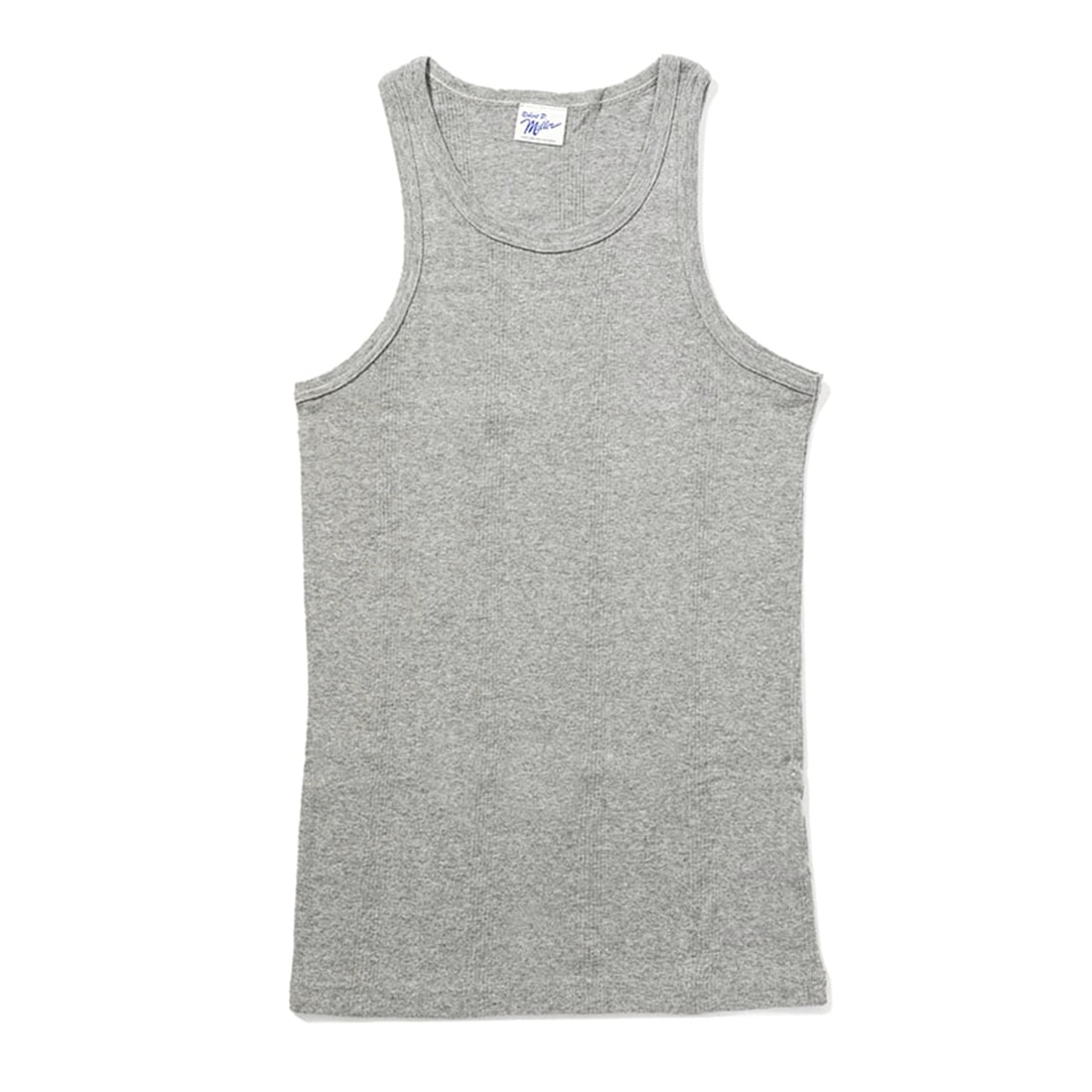 タンクトップ インナー メンズ 綿 Robert P.Miller ロバートピーミラー リブタンク インナータンクトップ コットン 綿100 無地 Uネック リブ トップス ノースリーブ M L LL 伸縮 カジュアル 肌着 無地タンクトップ 男性 シンプル ホワイト ブラック グレー 白 黒 ベーシック
