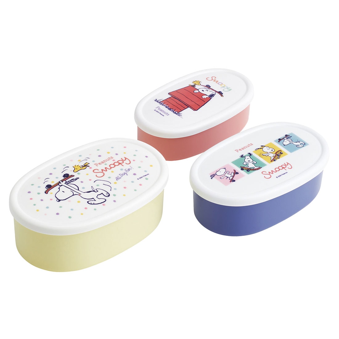 弁当箱 入れ子 ランチボックス 小学生 子供 スヌーピー ミッフィー リサとガスパール シール容器 入れ子式弁当箱 レンジ対応 3個セット キャラクター お弁当箱 女子 高校生 中学生 レディース キッズ 日本製 抗菌 収納 400ml 280ml パッキンなし ランチグッズ コンパクト