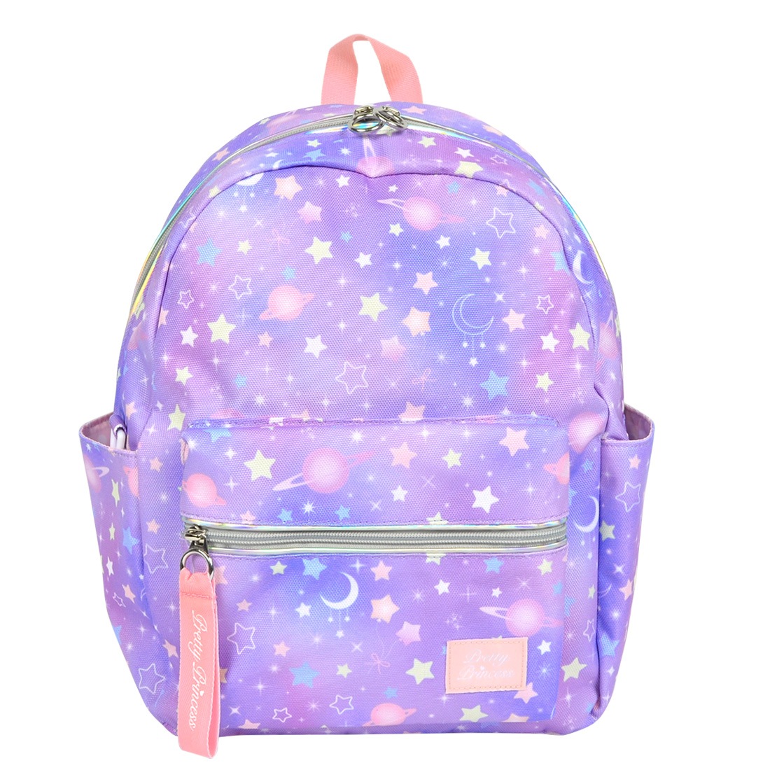 リュック キッズ 女の子 pretty princess 可愛い キッズリュック リュックサック 14L プリティプリンセス 子ども ピンク ラベンダー 水色 A4対応 パステルカラー キラキラ 星柄 幼稚園 小学生 通園バッグ 通園リュック 入学 入園 かわいい おしゃれ 軽量 軽い