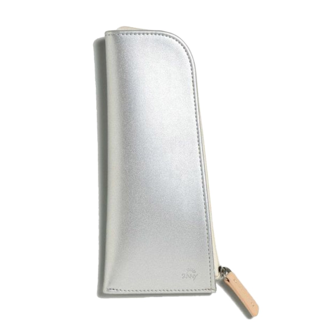 ペンケース SUNNY サニー おしゃれ スリム かわいい シンプル コンパクト 小さい 平ら 小物入れ 筆箱 女性 大学生 大人 女子 レディース ファスナー ペン入れ ペンポーチ 筆記用具 文房具 高校生 イエロー シルバー ベージュ グリーン 通勤 通学 持ち運び 無地 軽量 薄型