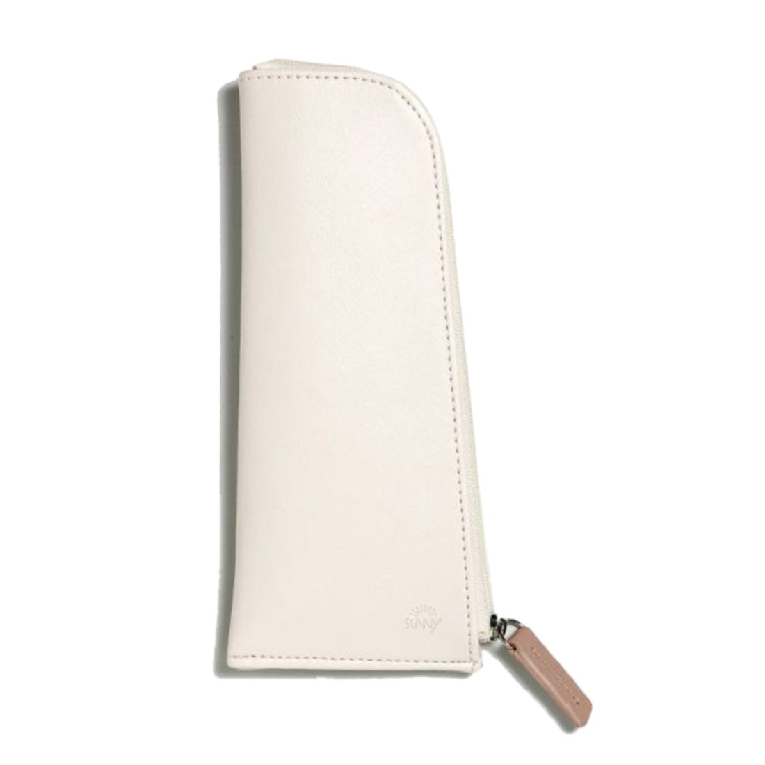 ペンケース SUNNY サニー おしゃれ スリム かわいい シンプル コンパクト 小さい 平ら 小物入れ 筆箱 女性 大学生 大人 女子 レディース ファスナー ペン入れ ペンポーチ 筆記用具 文房具 高校生 イエロー シルバー ベージュ グリーン 通勤 通学 持ち運び 無地 軽量 薄型