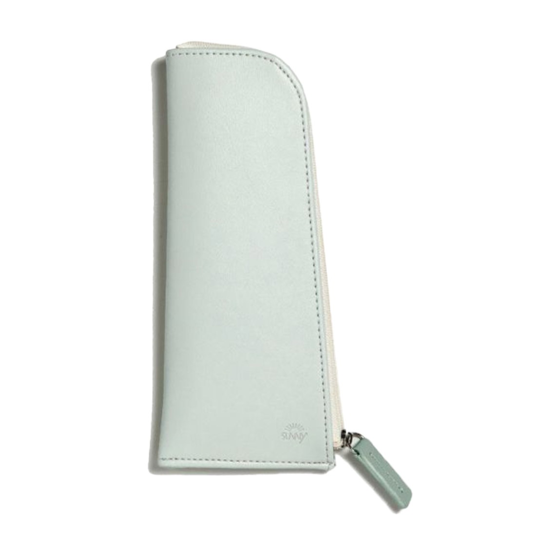 ペンケース SUNNY サニー おしゃれ スリム かわいい シンプル コンパクト 小さい 平ら 小物入れ 筆箱 女性 大学生 大人 女子 レディース ファスナー ペン入れ ペンポーチ 筆記用具 文房具 高校生 イエロー シルバー ベージュ グリーン 通勤 通学 持ち運び 無地 軽量 薄型