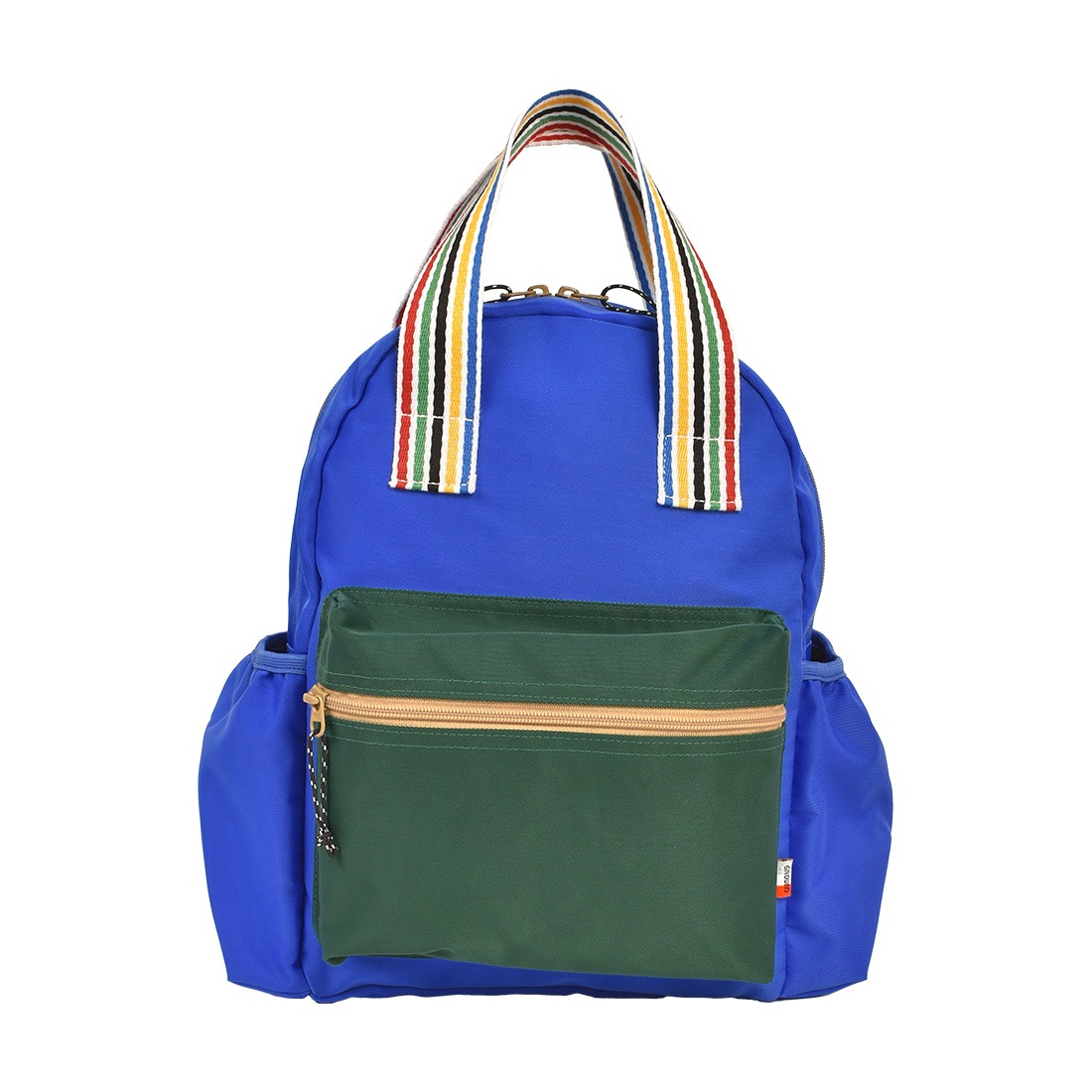 キッズ リュック OCEAN&GROUND オーシャンアンドグラウンド 女の子 男の子 保育園 幼稚園 小学生 10L リュックサック M 子供 通園 通学 かわいい おしゃれ 軽量 撥水 レインボー 持ち手 カラフル シンプル 大容量 かばん 黒 ブラック ベージュ 青 ピンク 赤 黄色 遠足 旅行