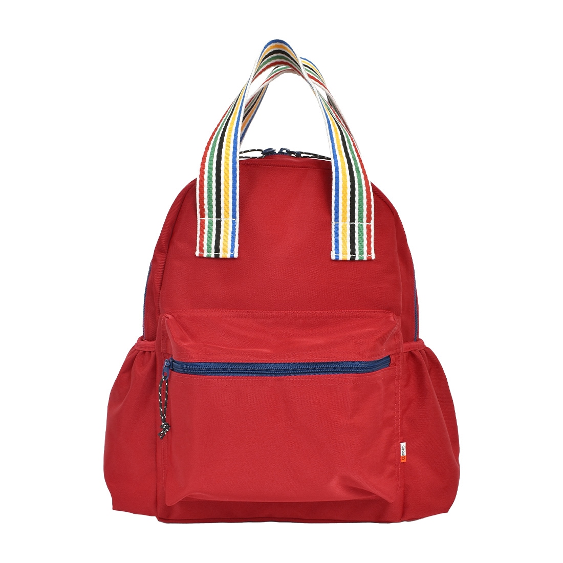 キッズ リュック OCEAN&GROUND オーシャンアンドグラウンド 女の子 男の子 保育園 幼稚園 小学生 10L リュックサック M 子供 通園 通学 かわいい おしゃれ 軽量 撥水 レインボー 持ち手 カラフル シンプル 大容量 かばん 黒 ブラック ベージュ 青 ピンク 赤 黄色 遠足 旅行