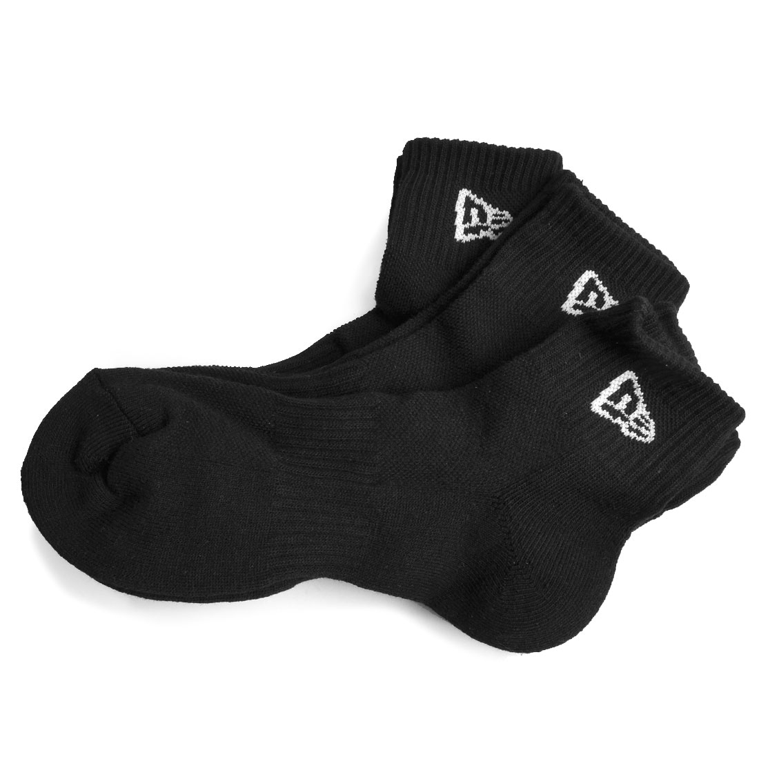 靴下 クルー丈 NEWERA ニューエラ 3足セット クルーソックス 白 メンズ レディース 3Pセット 3足組 おしゃれ スポーツ ブランド ワンポイント キッズ 黒 紺 スニーカーソックス ショート丈 21 22 23 24 25 26 27 28 29 cm まとめ買い 無地 パイル アンクル丈 蛍光 アーミー