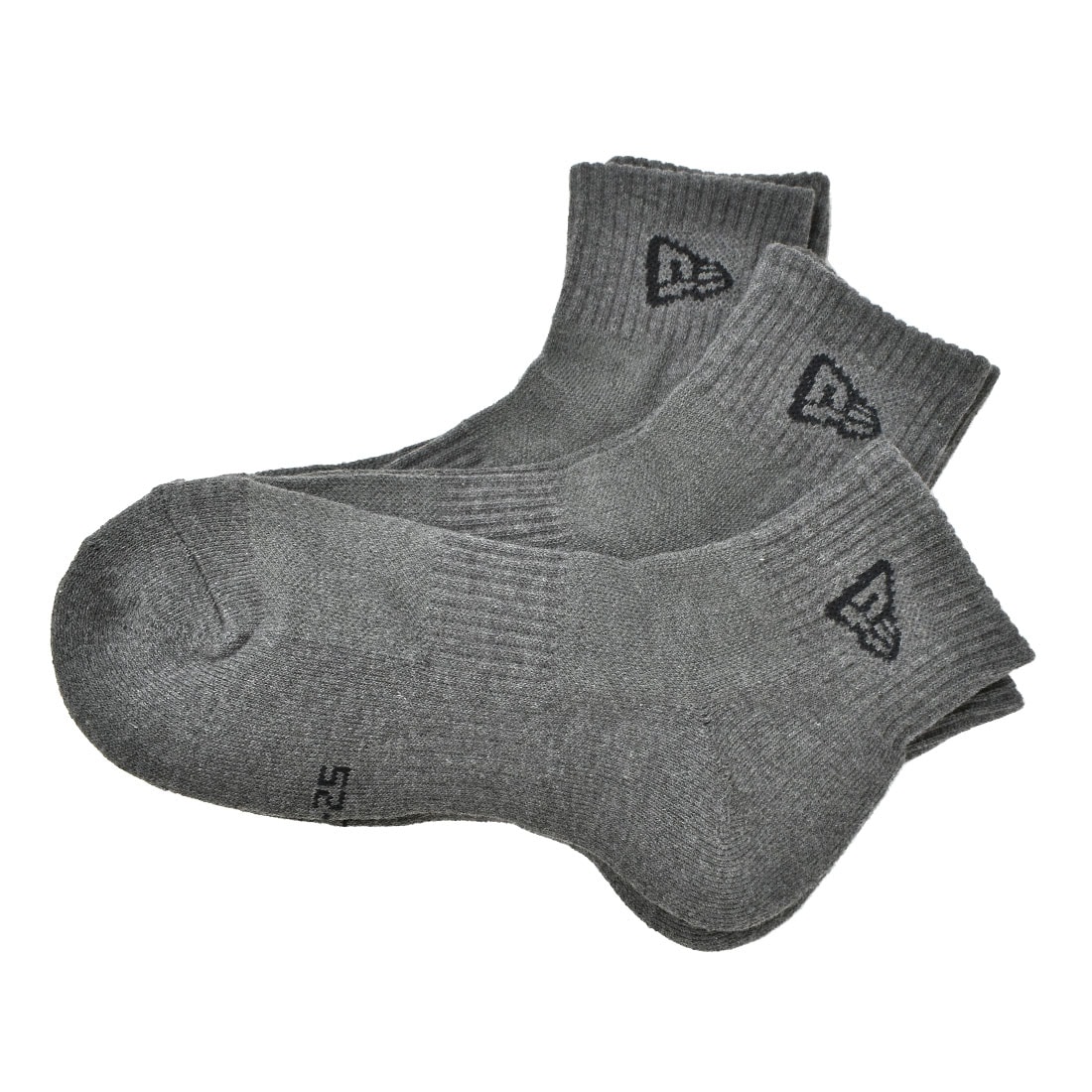 靴下 クルー丈 NEWERA ニューエラ 3足セット クルーソックス 白 メンズ レディース 3Pセット 3足組 おしゃれ スポーツ ブランド ワンポイント キッズ 黒 紺 スニーカーソックス ショート丈 21 22 23 24 25 26 27 28 29 cm まとめ買い 無地 パイル アンクル丈 蛍光 アーミー