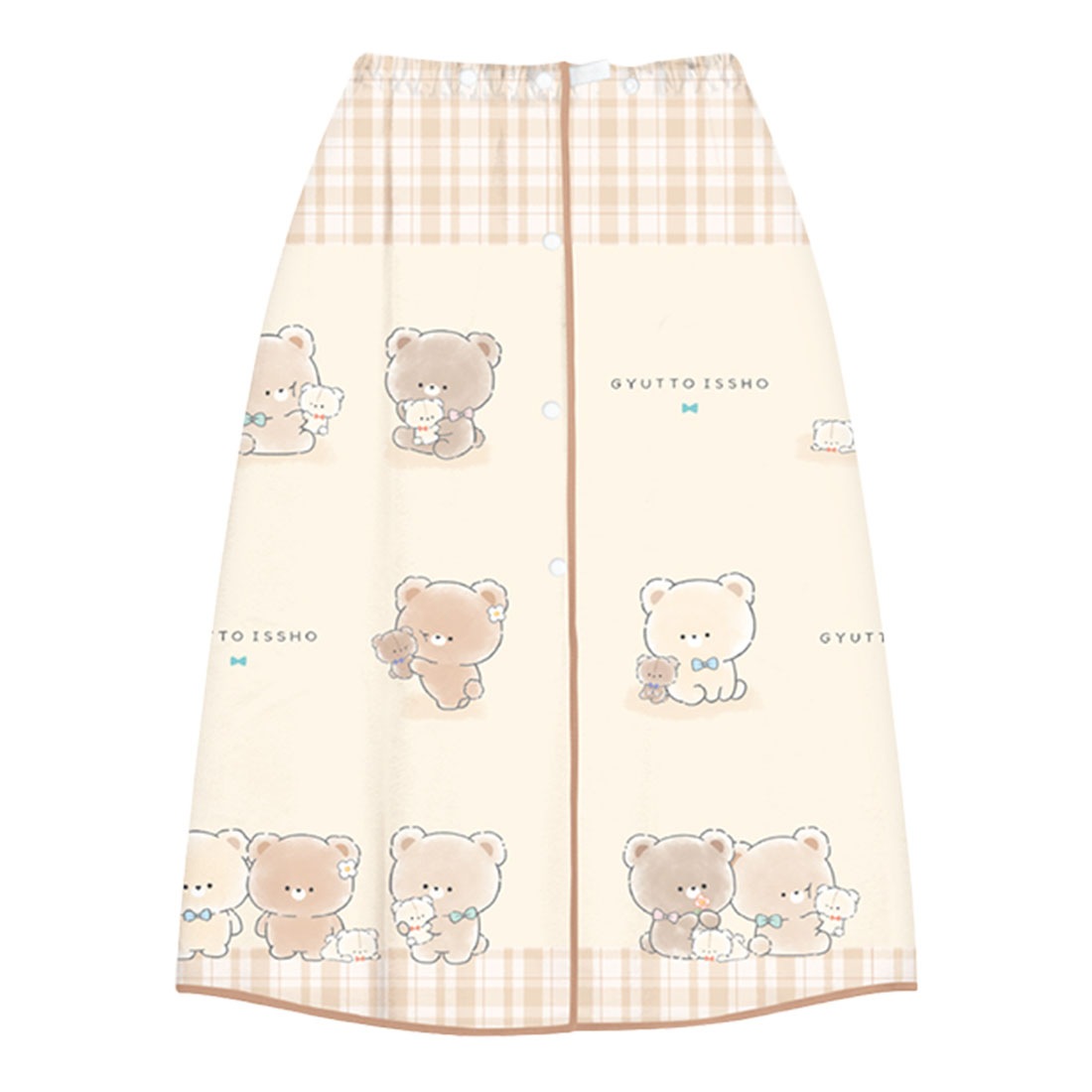 ラップタオル キッズ 80cm 女の子 巻きタオル プールタオル 小学生 幼稚園 子供 お着替え用 マイクロファイバー スナップボタン付き バスタオル 薄手 吸水 速乾 可愛い ねこ 猫 くま シマエナガ オバケーヌ キャラクター ネームタグ 海水浴 夏 水泳 スイミング スイムグッズ