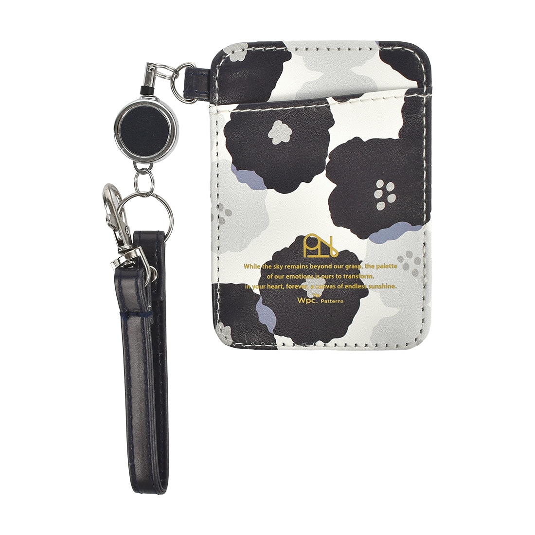 パスケース リール付き wpc レディース 定期入れ おしゃれ かわいい 大人 女性 ICカード 2枚 両面 高校生 女子 通勤 通学 学生 薄型 伸びる ストラップ 窓付き 縦型 カードケース ICカード入れ ICケース 定期券入れ 定期ケース スリム 花柄 北欧風 合皮 紛失防止 軽量