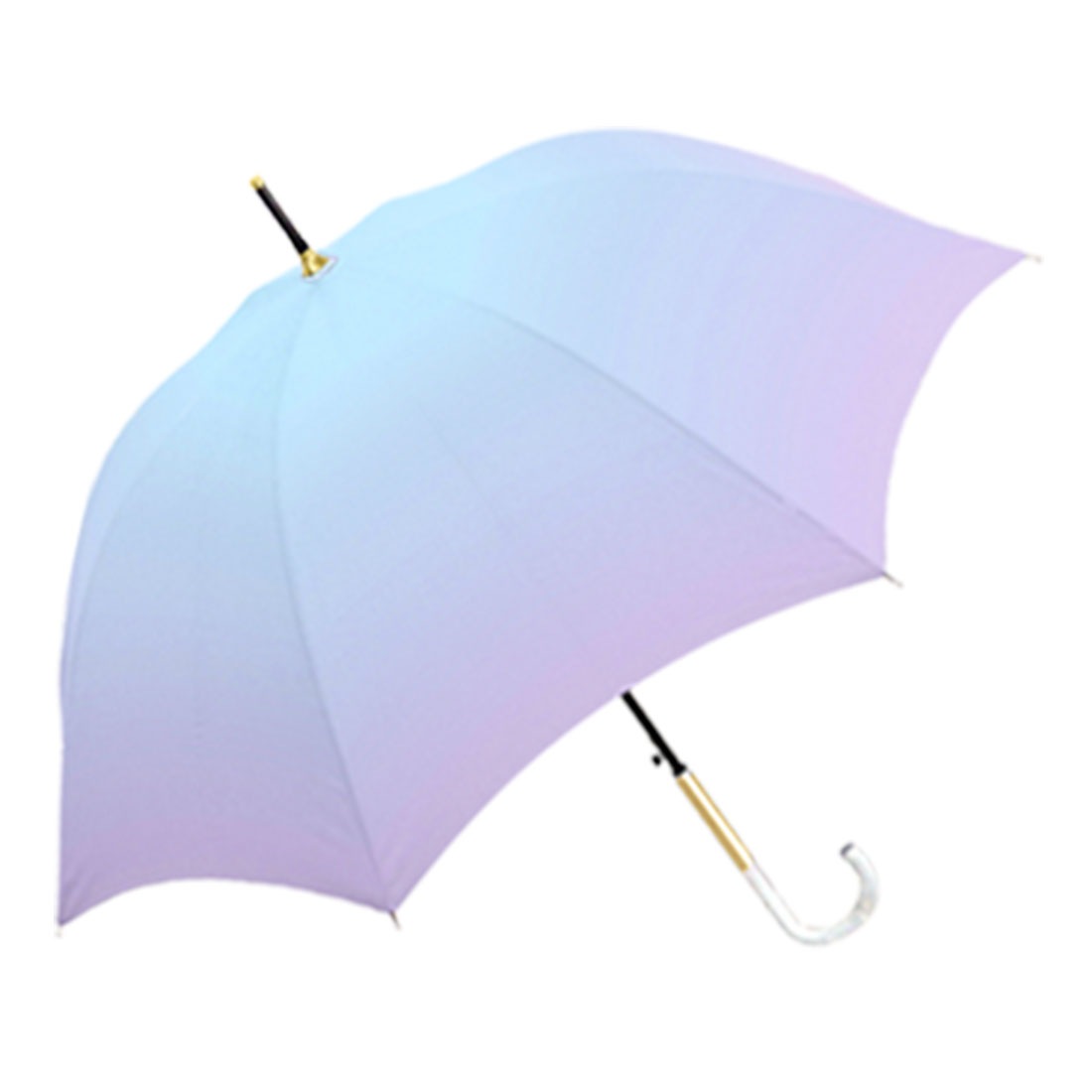 傘 レディース 雨傘 長傘 グラデーション おしゃれ 女の子 子供 大きめ 58cm 軽い 丈夫 小学生 中学生 高校生 大人 ジュニア 女子 キッズ かわいい 58センチ カラフル レインボー パステルカラー 折れにくい 風に強い ジャンプ式 ワンタッチ 通学 ブルー パープル オーロラ