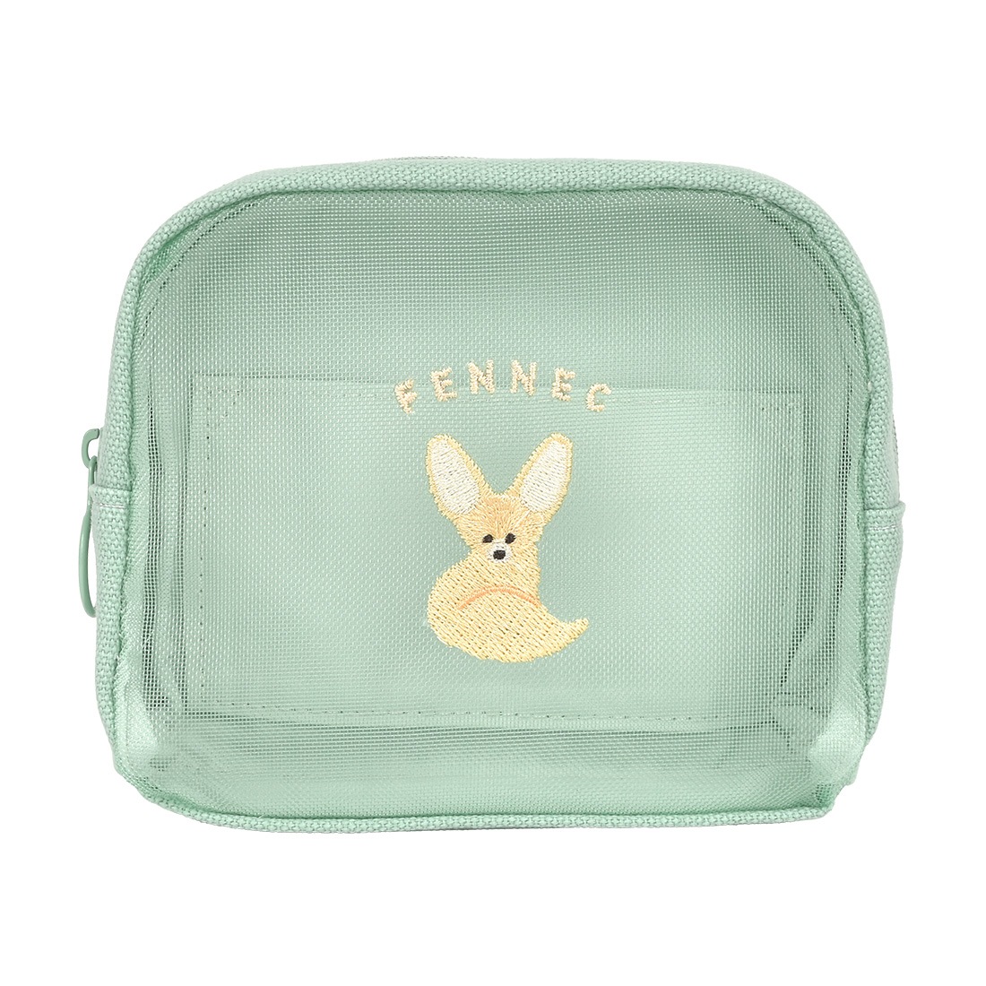 メッシュ ポーチ 小物入れ メイクポーチ かわいい レディース 化粧ポーチ 中学生 自立 コスメ レアアニマル マヌルネコ ハシビロコウ ウォンバット フェネック ゆるい おしゃれ 猫 鳥 刺繍 ファスナー マチあり コンパクト 女性 子供 シンプル 動物 雑貨 高校生 小学生 旅行