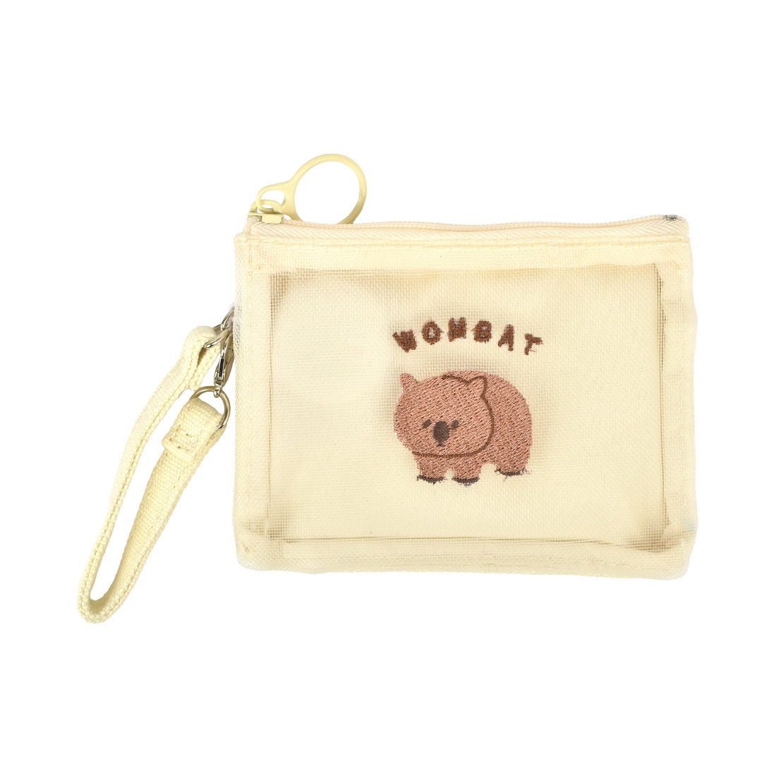 パスケース 定期入れ ポーチ リール付き かわいい レディース 小物入れ レアアニマル マヌルネコ ハシビロコウ キーウィ ウォンバット フェネック メッシュ 高校生 中学生 猫 鳥 小銭入れ 刺繍 伸びる ゆるい おしゃれ シンプル 定期ケース カード 動物 小学生 通学 通勤