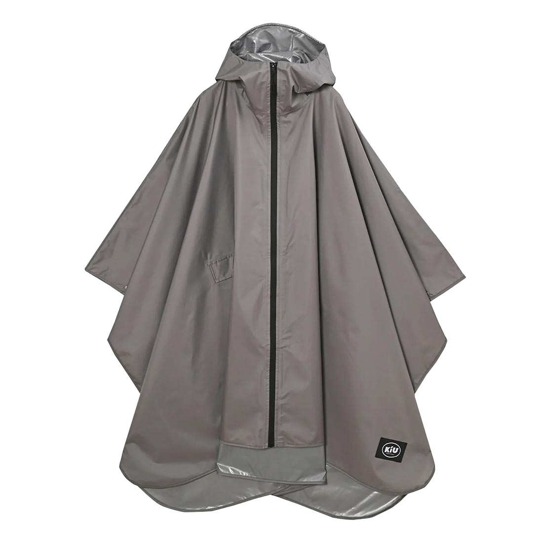 レインコート ポンチョ kiu キウ レディース メンズ レインポンチョ 撥水 防水 レインウェア K405 合羽 カッパ 高機能 雨合羽 雨具 耐水圧10000mm 軽量 フード ツバ 付き 前開き 収納袋 コンパクト 可愛い おしゃれ ブラック 黒 ベージュ 総柄 自転車 通勤 通学 野外 フェス