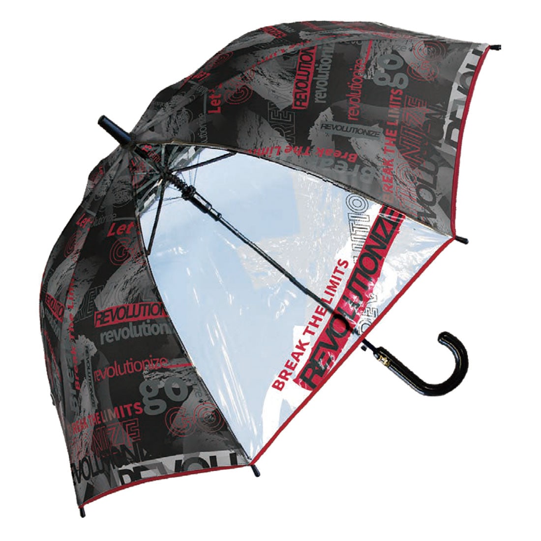 傘 小学生 子供 男の子 キッズ ジャンプ傘 55cm センチ 長傘 雨傘 子供用 子ども かさ カサ 通園 通学 キッズ傘 グラスファイバー 丈夫 軽い 大きい ジュニア 男児 低学年 高学年 幼稚園 保育園 透明窓 シンプル かっこいい ワンタッチ 自動開閉 レイングッズ 入学 新学期