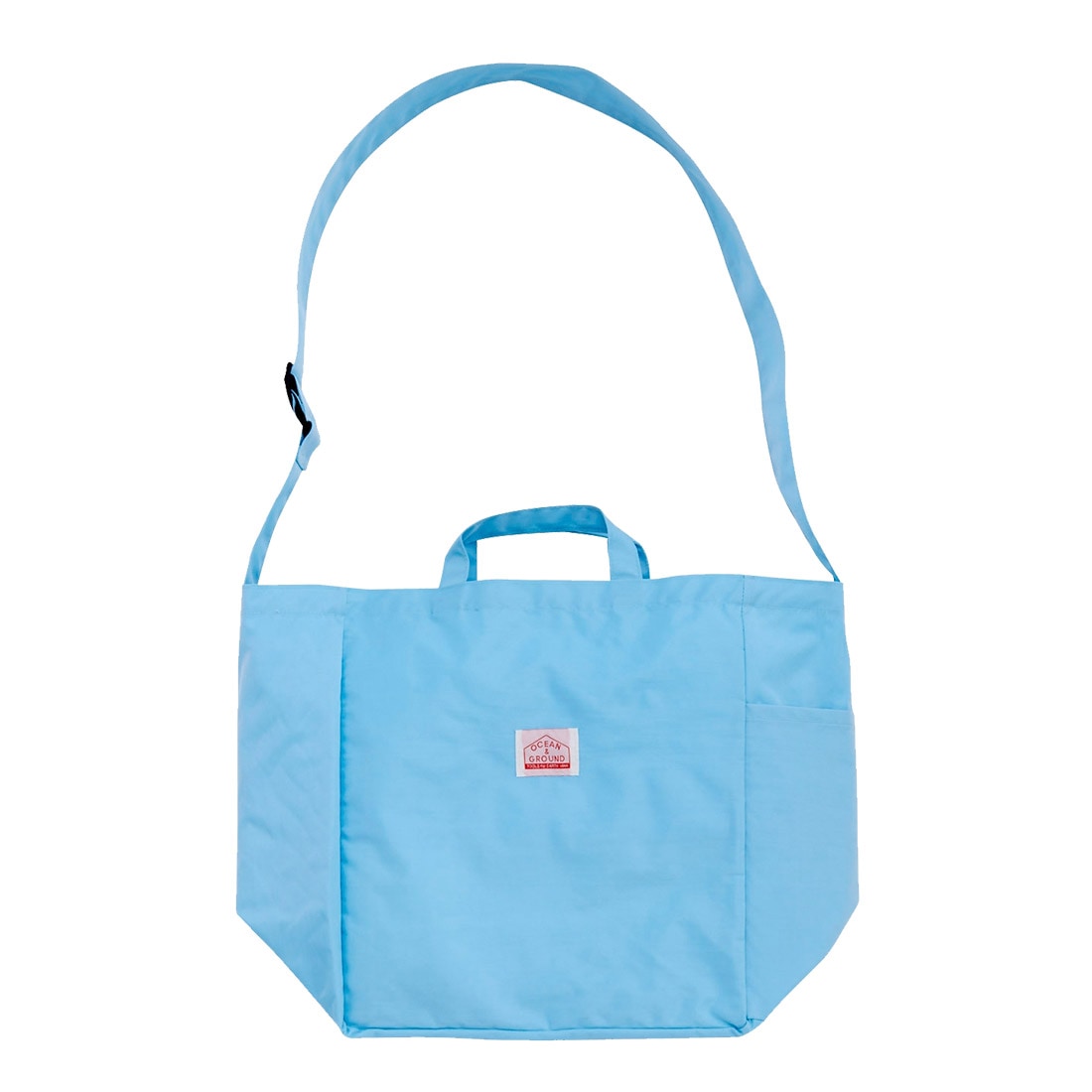 ショルダーバッグ OCEAN＆GROUND オーシャンアンドグラウンド 斜めがけ 大きめ ナイロン 軽い 撥水 レディース 大きい 巾着 トートバッグ プールバッグ 大容量 ビッグトート マチ広め マチ20cm メンズ 大人 子供 レジャー 海 汚れにくい 丈夫 斜めがけバッグ 軽量 肩掛け