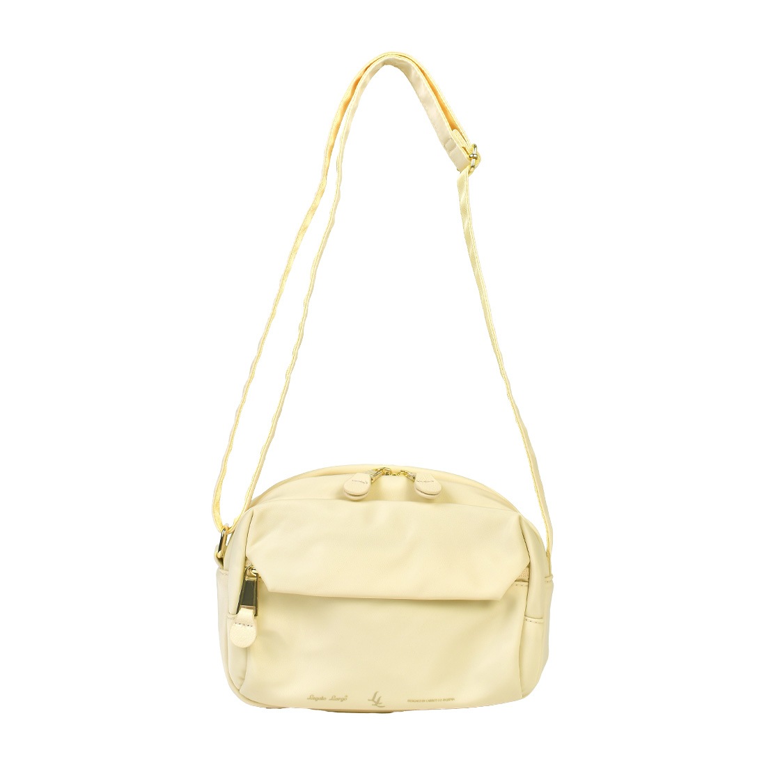 レガートラルゴ ショルダーバッグ Legato Largo ナイロン 撥水 レディース 女性 大人 きれいめ おしゃれ シンプル ミニショルダーバッグ 斜めがけ 普段使い 横型 カバン コンパクト ペットボトル 入る 肩掛け 斜め掛けバッグ 小さめ 無地 黒 ブラック ベージュ アイボリー