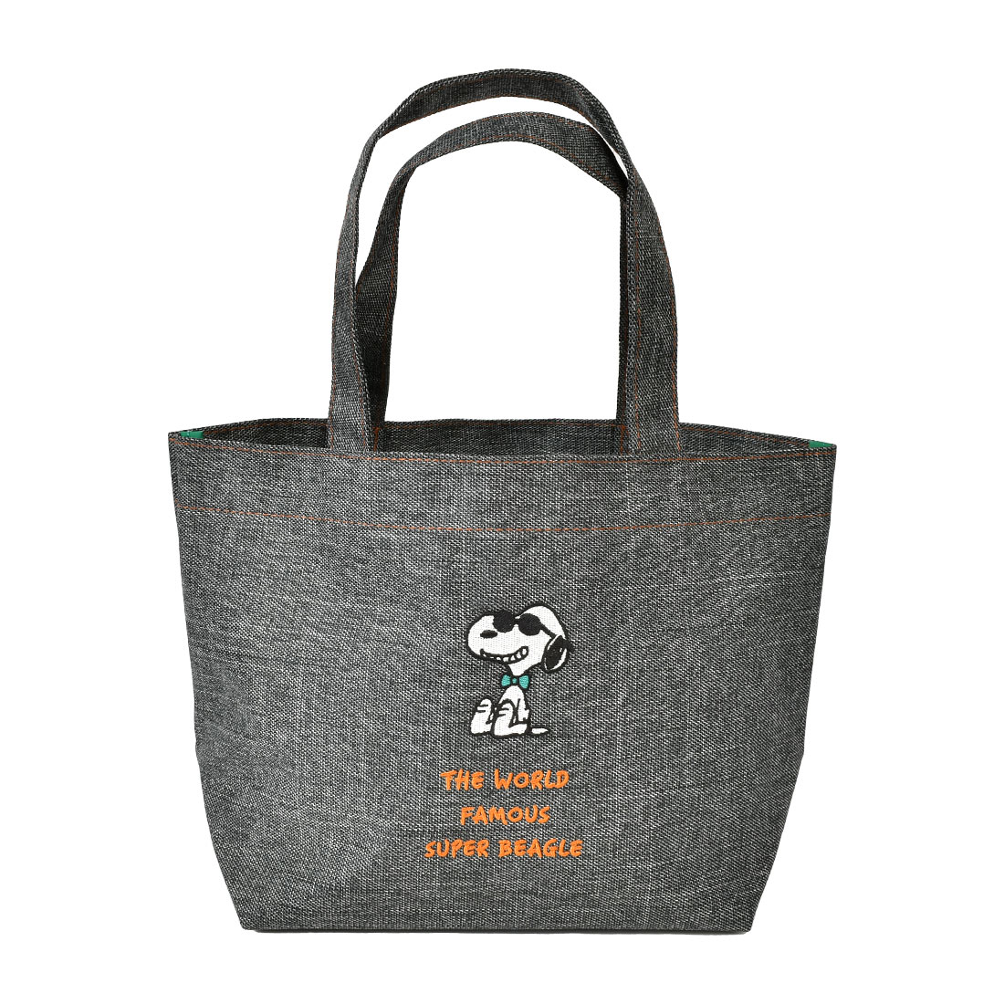 ミニトートバッグ スヌーピー レディース 小さめ ランチトート デニム キャンバストートバッグ SNOOPY かわいい おしゃれ 軽量 内ポケット 丈夫 マチあり 自立 大人 子供 中学生 高校生 女の子 女性 お弁当バッグ キャラクター グッズ シンプル 散歩 通勤 通学 サブバッグ